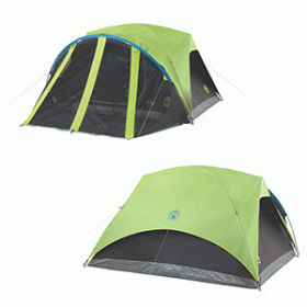 Coleman Carlsbad 4-Person Darkroom Tent w/Screen Room